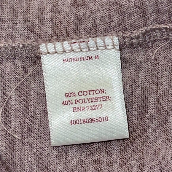 So | Muted Plum Crocheted Pocket Tee | Medium - Picture 7 of 8